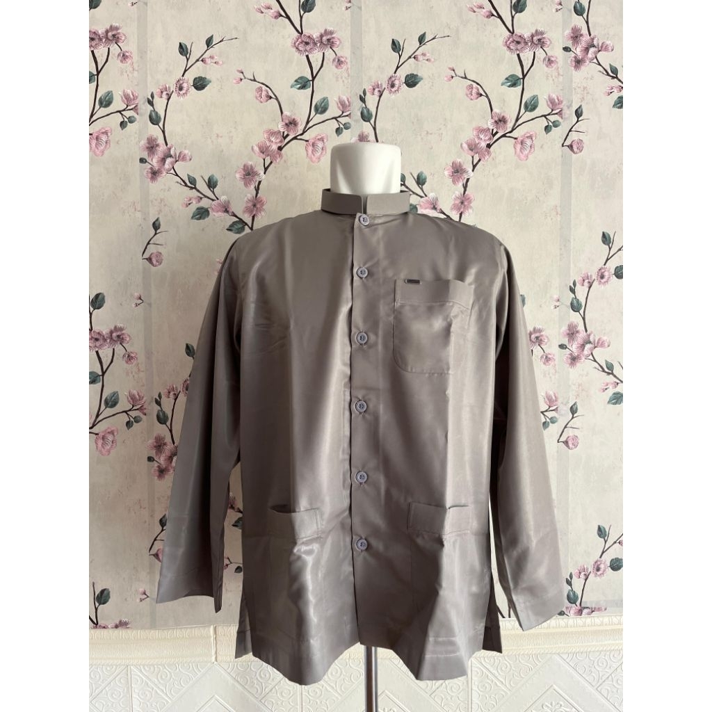 BAJU KOKO AL MADANI MOTIF HAIBAH KANCING