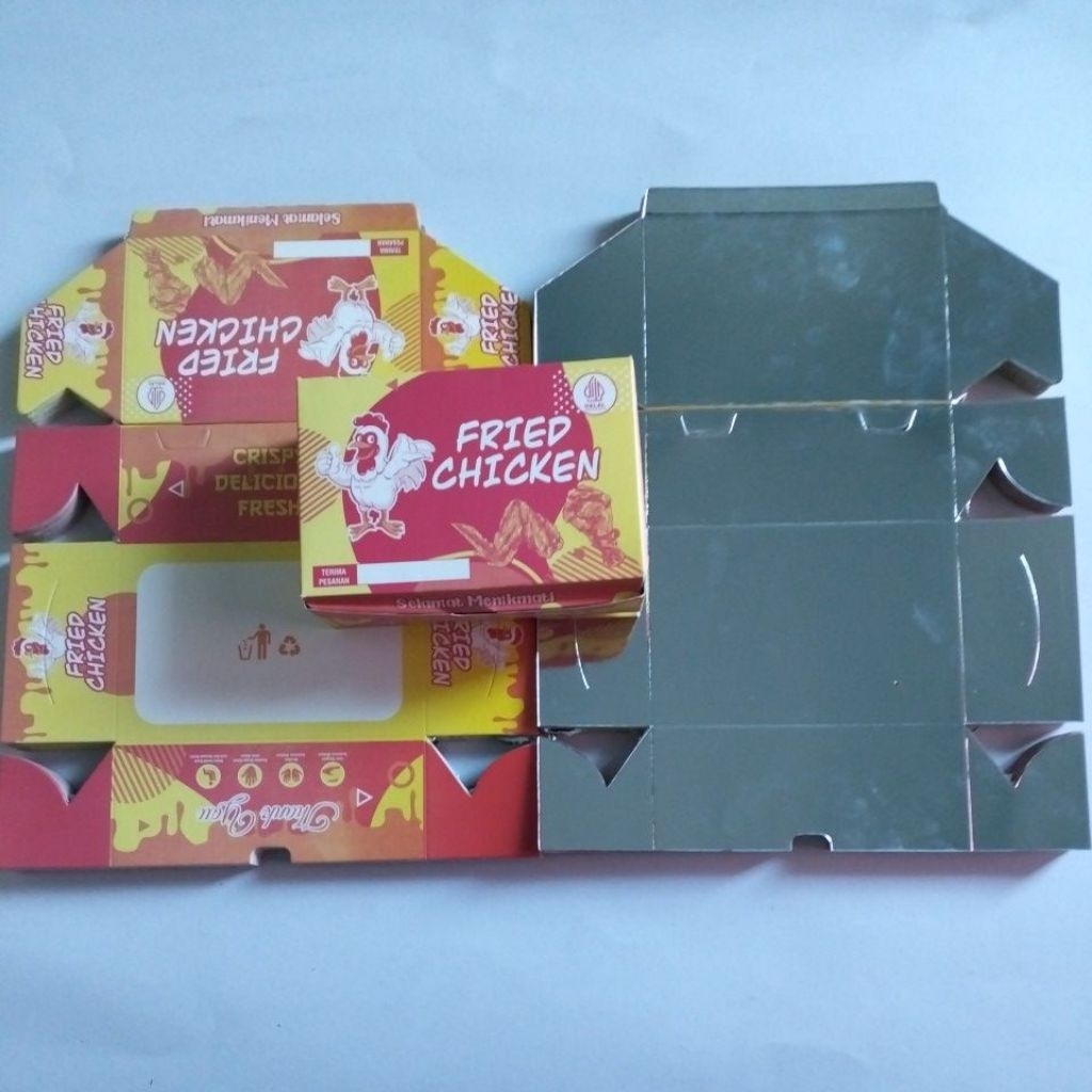 

1pcs Box Fried Chicken Lapis Foil / Dus Fried Chicken