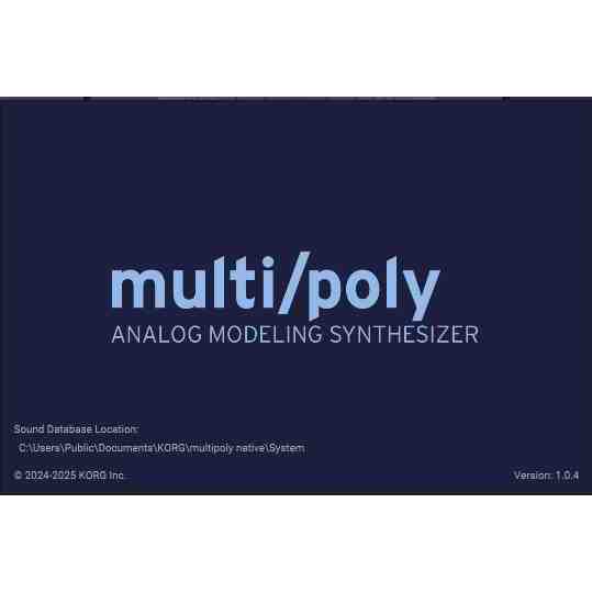 KORG - multi/poly native - vsti plugin Mono/Poly Analgo Modeling Synth