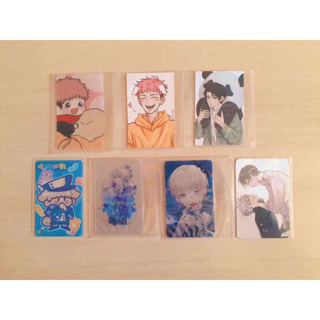 Photocard Pc Kertas Ganteng Jujutsu kaisen jjk Inumaki, Yutta & Yuji (take all)