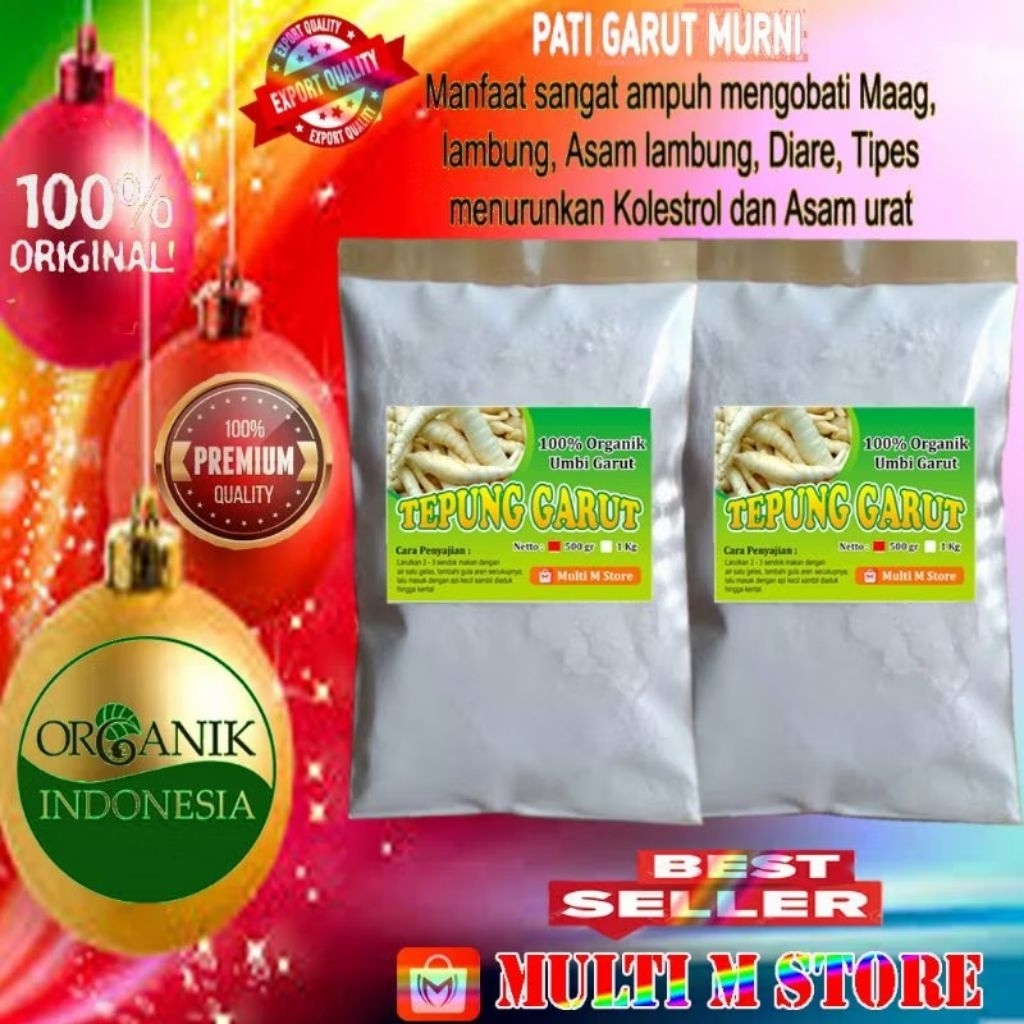 

500 Gram Tepung Pati Garut Premium | Pati Garut Organik | Efektif Mengobati Maag Asam Lambung