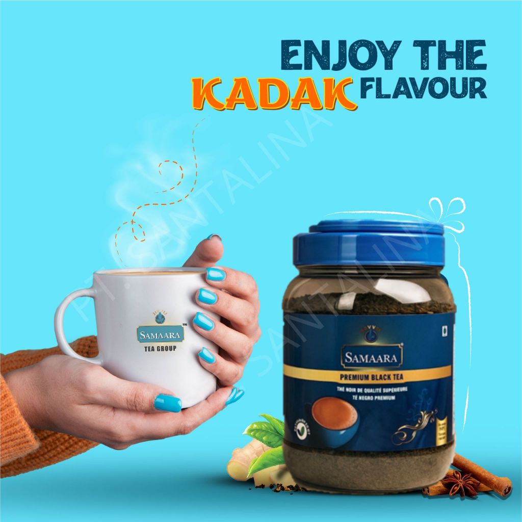 

SAMAARA TEA PREMIUM BLACK TEA JAR (250 G) TEH INDIA