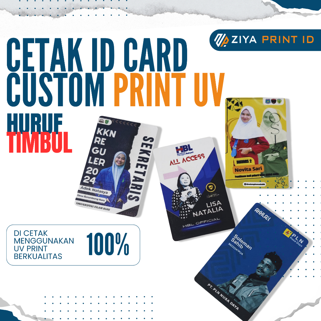 

ID CARD CUSTOM UV PRINT BERKUALITAS