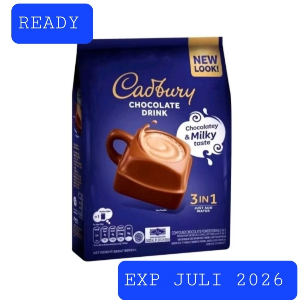 

CHUN - Cadbury drink Hot Chocolate 3in1 Exp JULI 2026