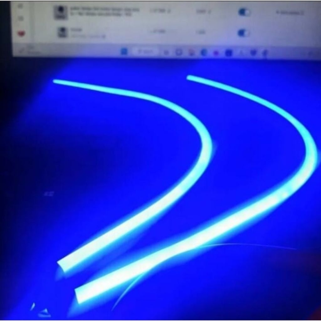 sepasang 2biji lampu alis neon flexibel non bintik 30cm vario beat scoopy aerox nmax fazio
