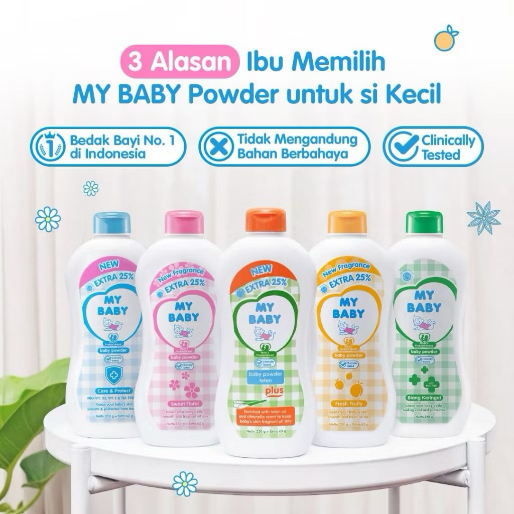 My Baby Powder Series | Bedak Bayi | MyBaby Bedak Tabur Bayi & Balita