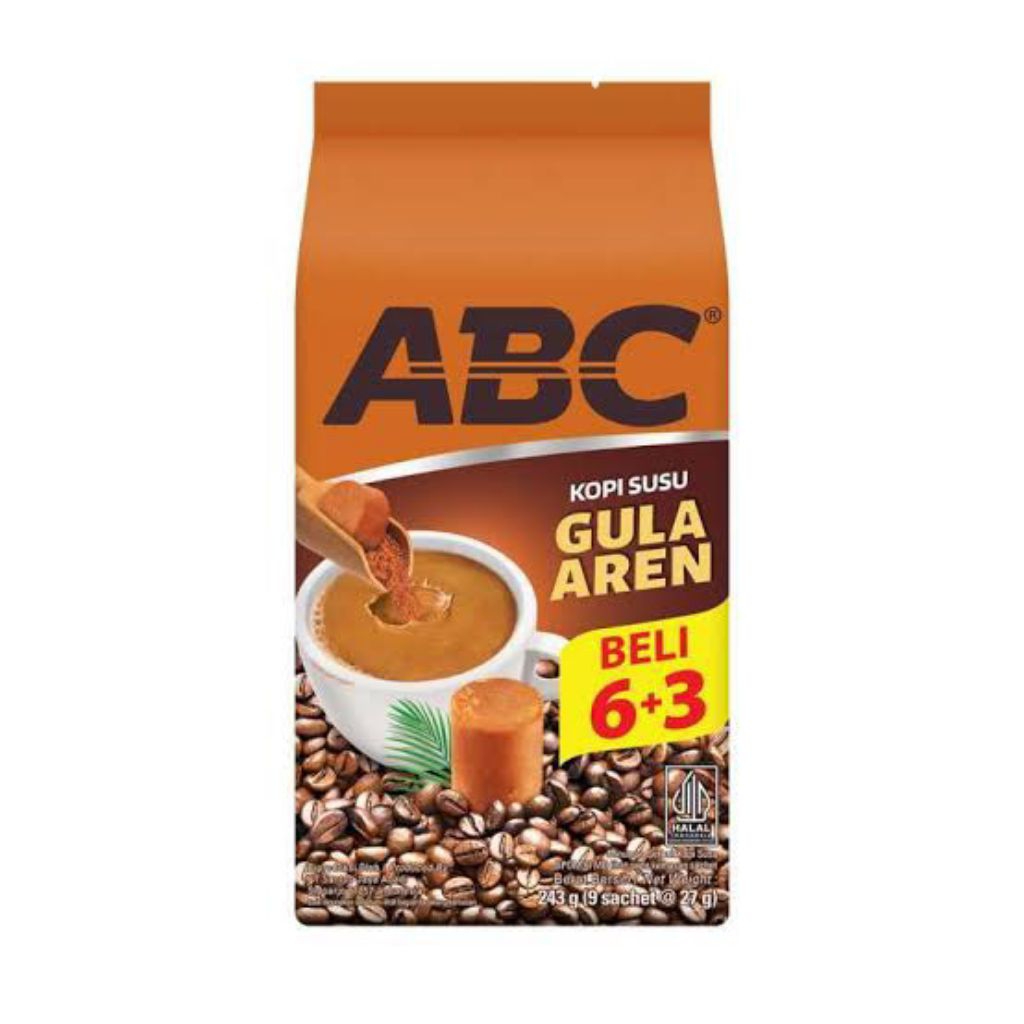 

ABC Kopi Susu Gula Aren 1 Pack (9 x 27 gr)
