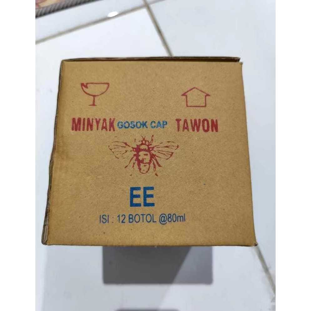 [BISA COD] MINYAK TAWON EE/MINYAK URUT/MINYAK GOSOK 60ML. (12PCS) ORIGINAL - BONUS PACKING BUBLEWARP