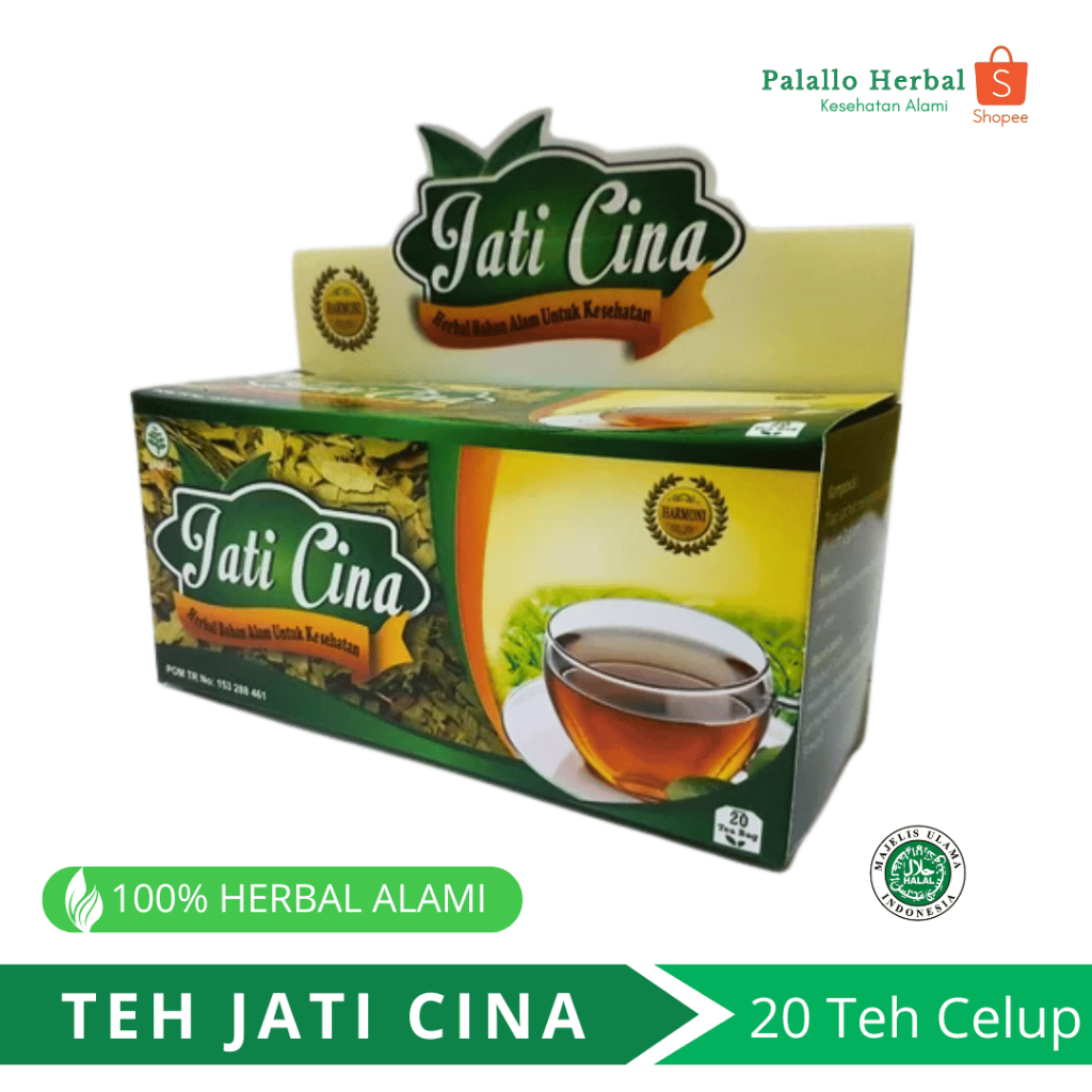 

Teh Celup Daun Jati Cina Harmoni Pelangsing Alami Original Isi 20 Kantong Teh Celup