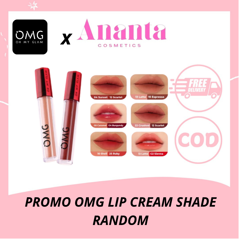 ❤ANANTA❤PROMO OMG LIP CREAM SHADE RANDOM