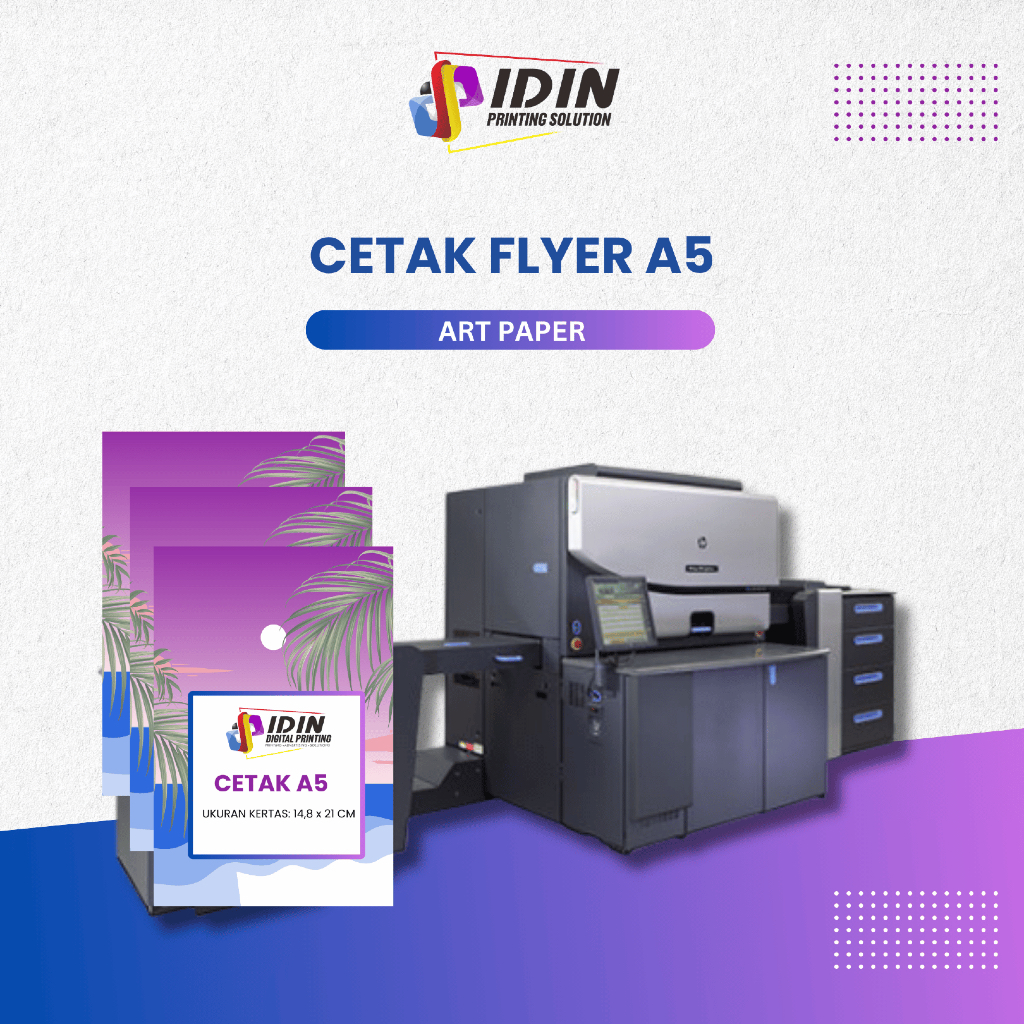 

Cetak Flyer Brosur A5 Kertas Promosi - Percetakan Idin Printing Solution