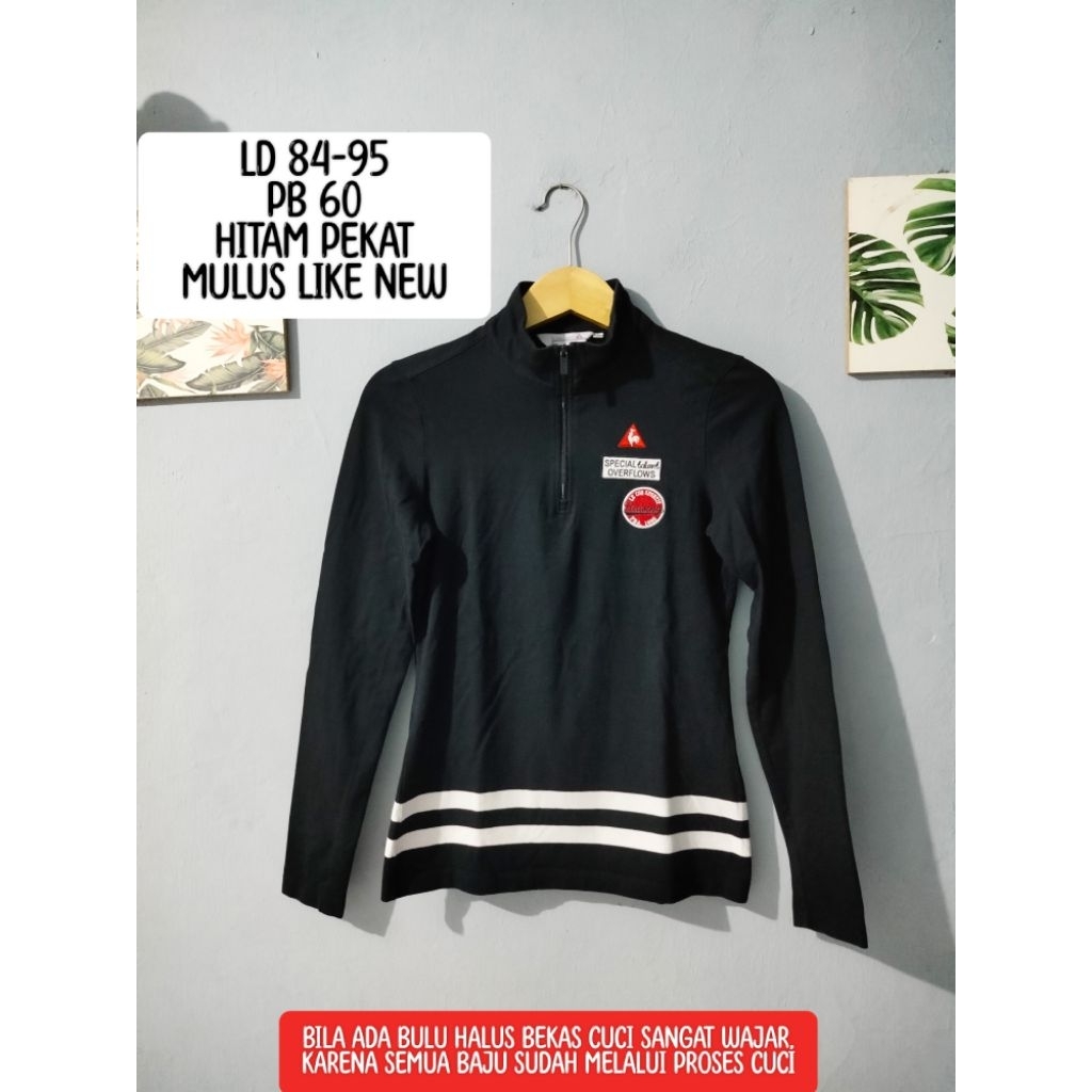 LE COQ SPORTIF Golf Collection Atasan Olahraga Half Zipper Pressbody