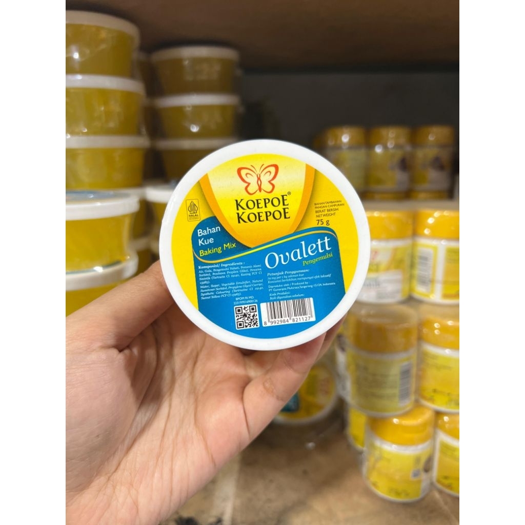 

Ovalett Koepoe Koepoe 75 gr / Pengemulsi / Bahan Kue