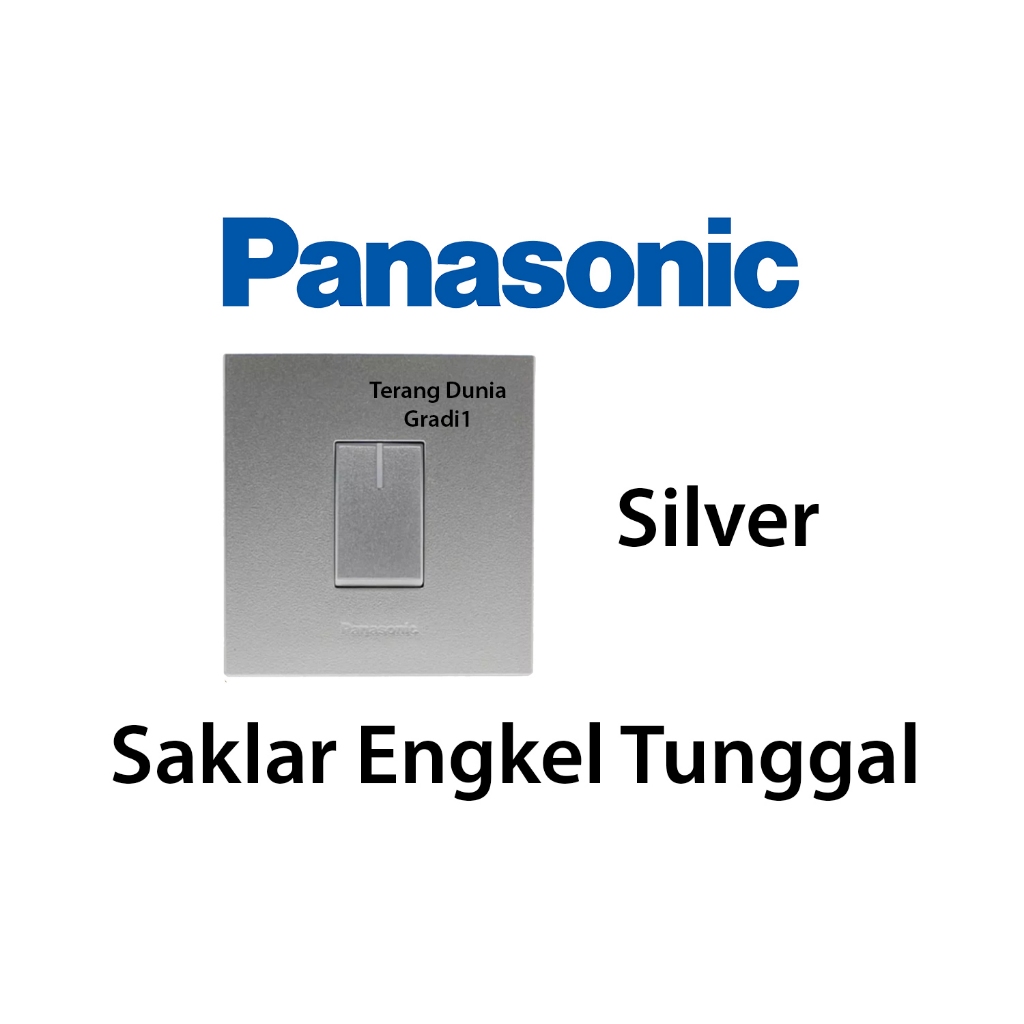 Saklar Tunggal Silver Panasonic Saklar Engkel Silver Panasonic Saklar Silver Panasonic Cetrekan Lamp