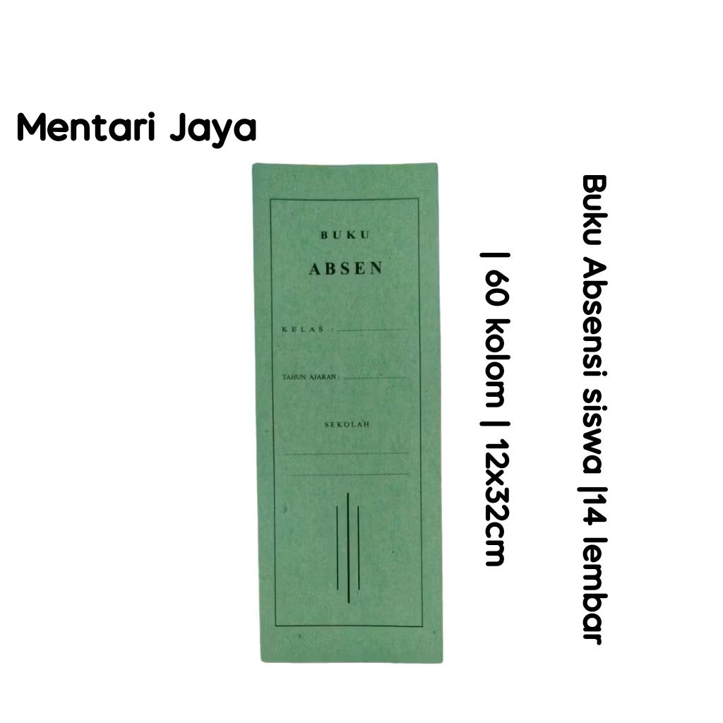 

[ 50 buku ] Buku Absen Siswa