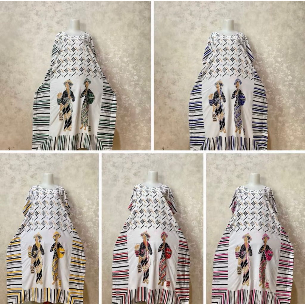Daster Lowo Motif Mbok Jamu | Daster Jumbo | Daster Rayon Premium