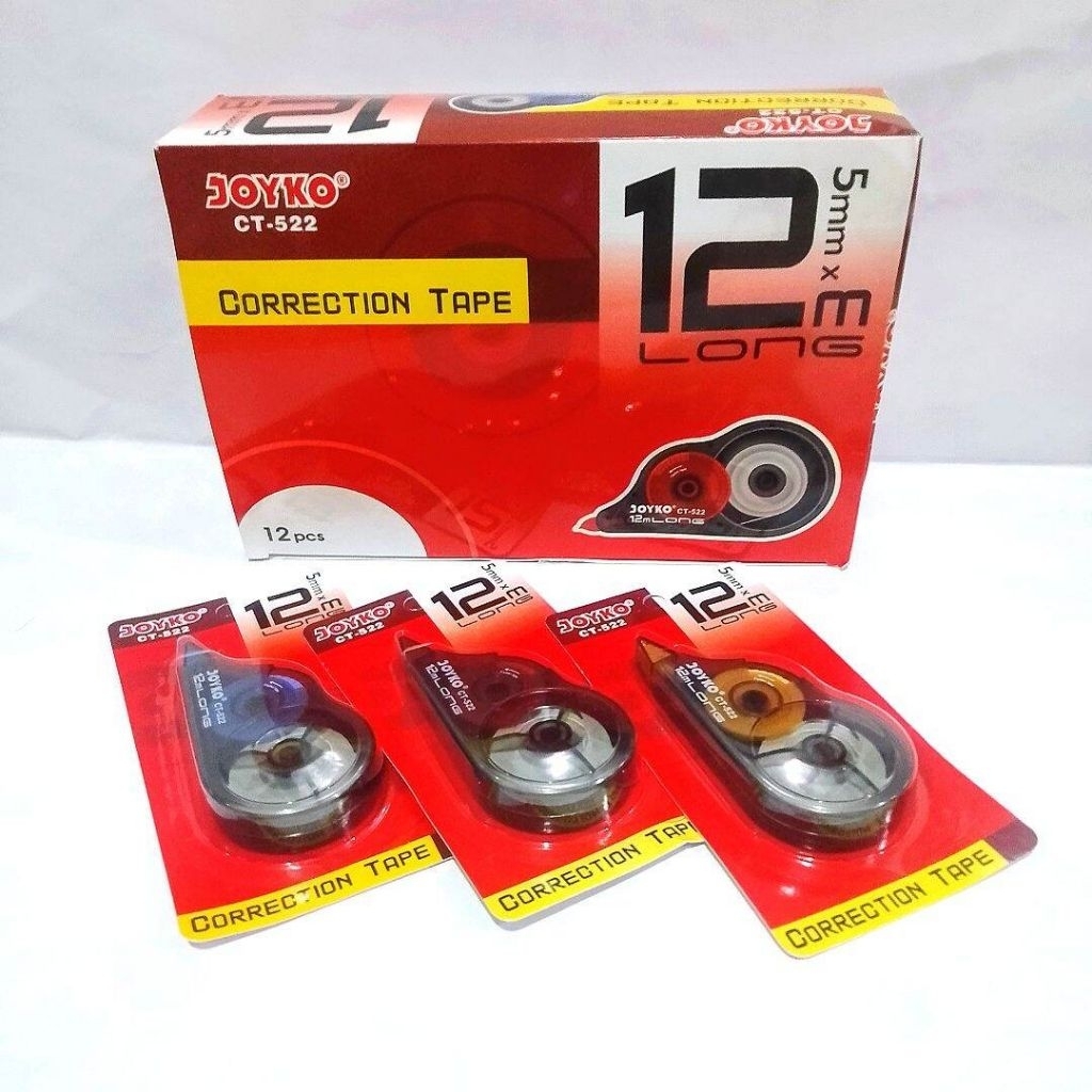 

Correction Tape CT 522 12×5mm [ Harga 3pcs ]