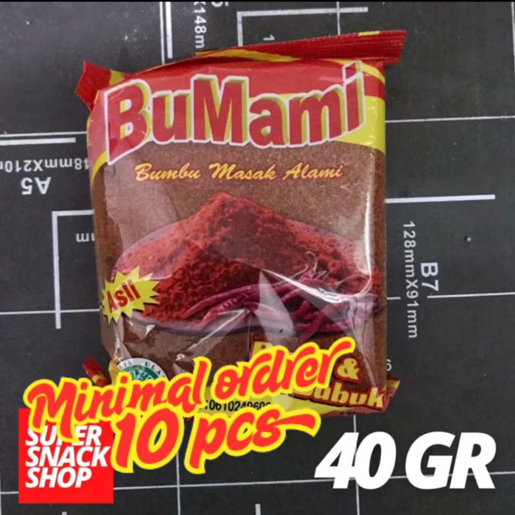 

BUMBU TABUR INSTANT / CABE BUBUK / CABAIBUBUK / CABAI / CABE / CABEBUBUK SUPER PEDAS BUMAMI 40 GR (minimal 10 pcs)