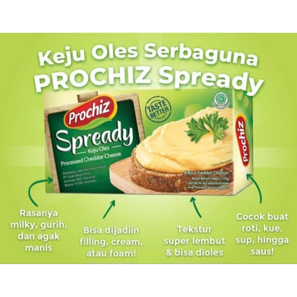 

Prochiz Spready Keju Oles 160 g