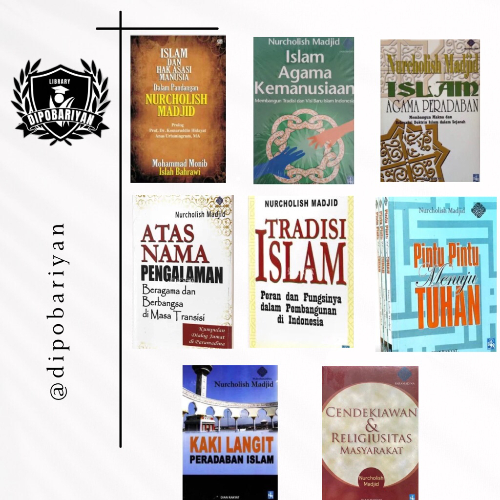 Paket 8 Buku Nurcholish Madjid Termurah