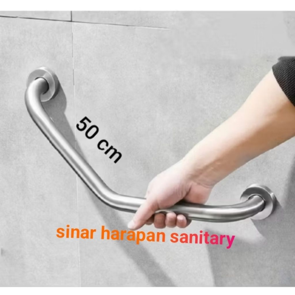 Grab bar siku doft 50cm stainless / Grab bar siku 50cm stainless Doft / Pegangan siku 50cm doft