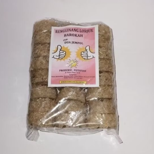 

RENGGINANG LORJUK BAROKAH CAP 2 JEMPOL ASLI MADURA ISI 24 biji berat 350 g