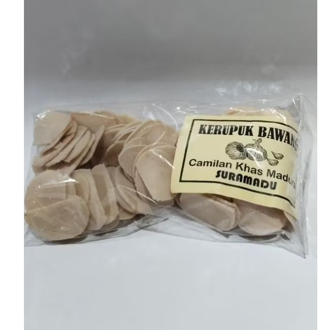 

KERUPUK MENTAH RASA BAWANG, BERAT 200g