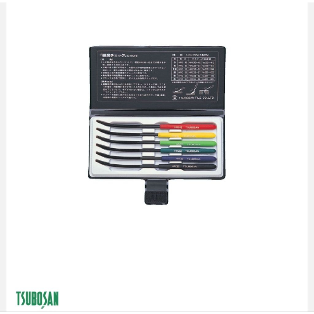 Tsubosan Hardness Tester Hrc40~Hrc65 (6Pcs/Set) Ma00600