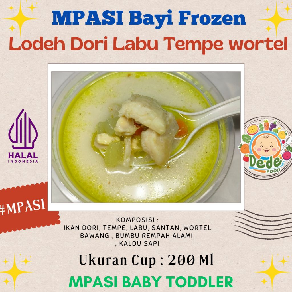 

Lodeh Dori Labu Tempe Wortel MPASI Bayi Frozen Catering