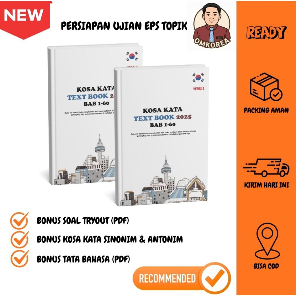 KOSA KATA EPS TOPIK 2025 RANGKUMAN UKURAN A5 & B5 KOSA KATA BERGAMBAR KOMPLIT BERWARNA B5 TERLARIS