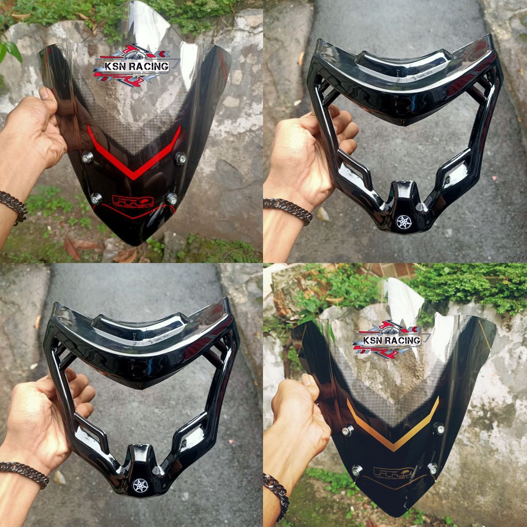 Visor vixion new nva model black series sett cover lampu vixion new nva original