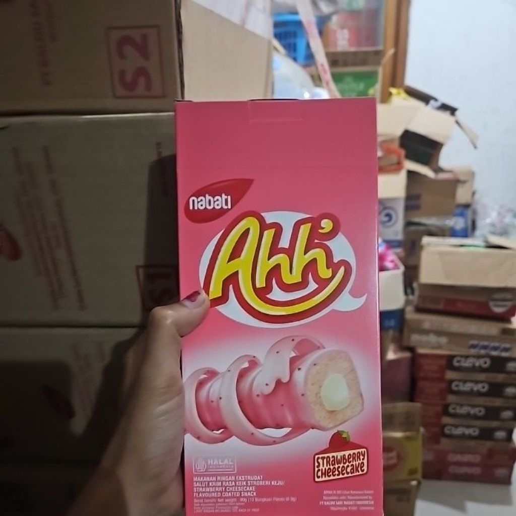 

NABATI AHH SNACK STIK RASA STROBERI KEJU ISI 10 PCS #PRODUK BARU