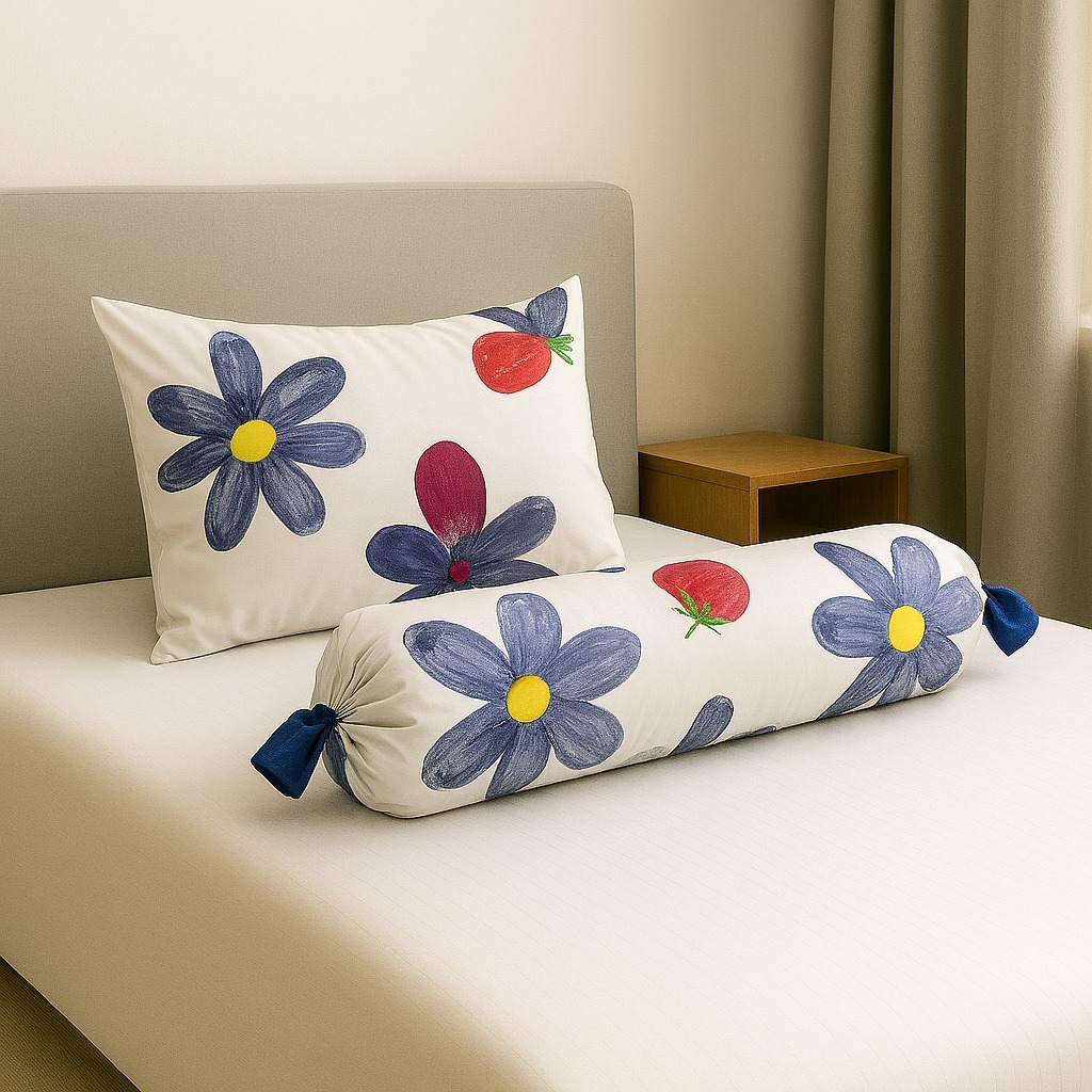 Sarung Bantal dan Guling Katun 1 Set