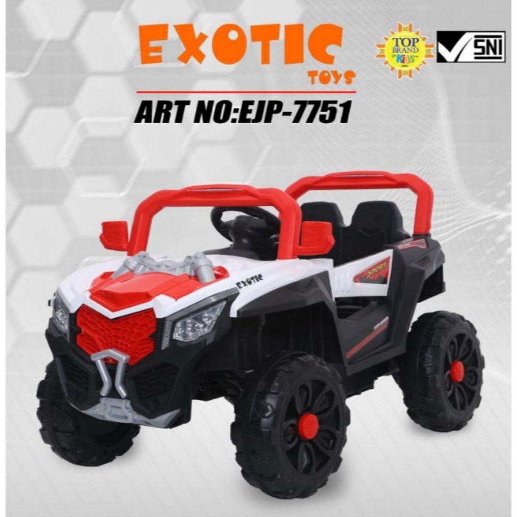 MAINAN MOBIL AKI ANAK JEEP EXOTIC