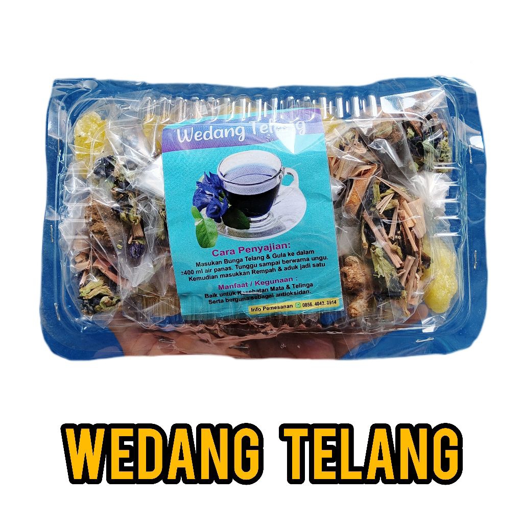 

Wedang Telang Jogja isi 10 - teh bunga Telang praktis - wedang Telang original - teh herbal
