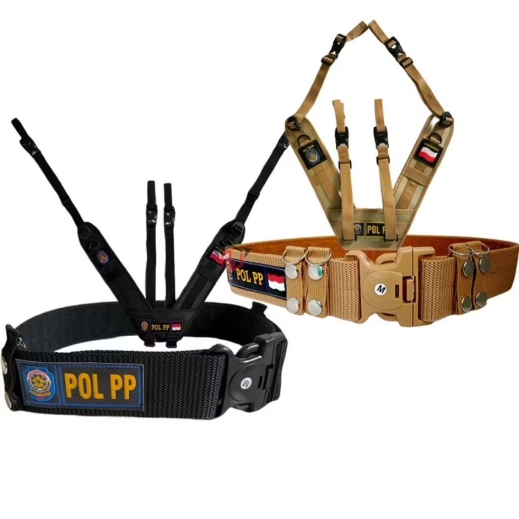 KOPEL/IKAT PINGGANG+DRAHRIM POL-PP HITAM CREAM