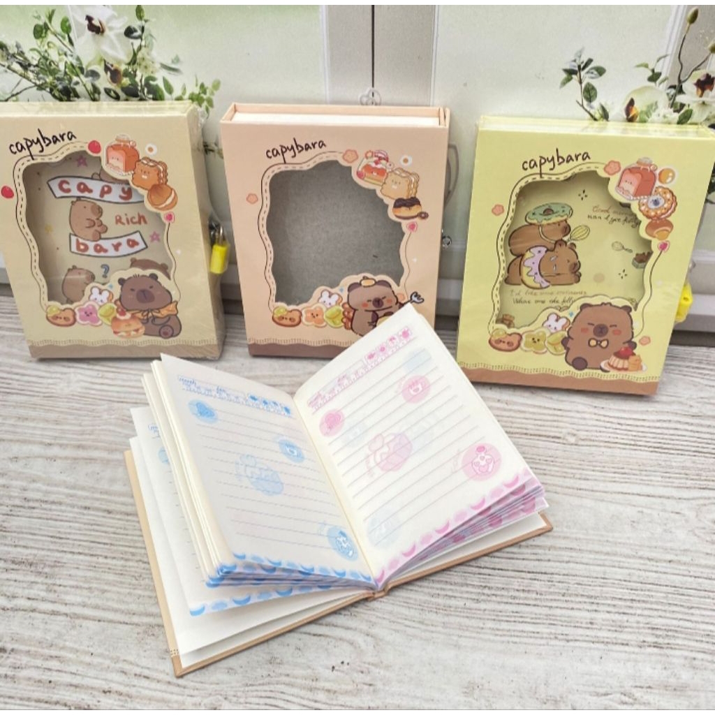 

Buku Gembok Cappybara Buku Diary Karakter Cappybara Notebook Lucu Unik Kado Kekinian Termurah