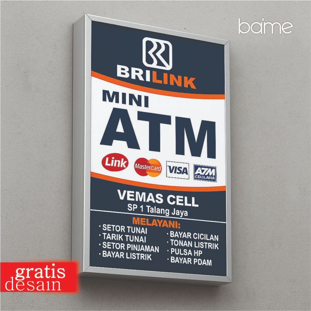 Neon Box MINI ATM BRILink – Cocok untuk Agen & Konter Pulsa
