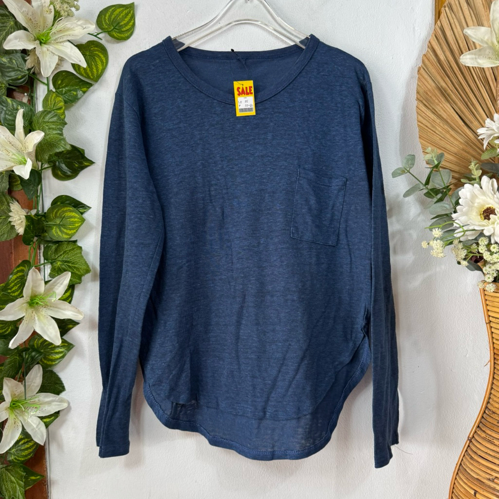Kaos Lengan Panjang Navy