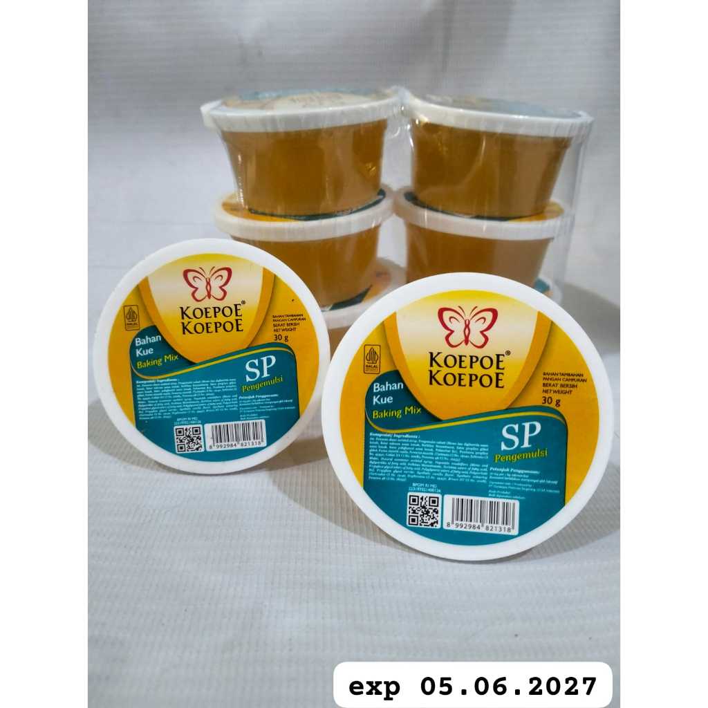 

Bahan Kue koepoe-koepoe SP Pengemulsi Baking mix 30 gr exp 05-06-2027