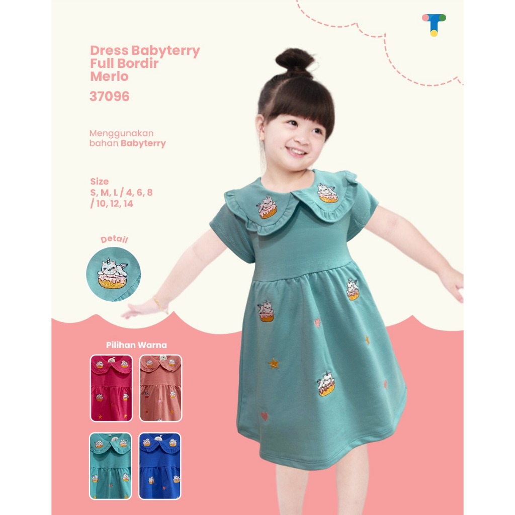 Baju Bayi Perempuan 3 6 12 Bulan Baju Anak Perempuan 1 2 3 4 Tahun Dres Lucu Murah