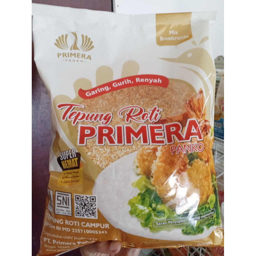

Tepung roti Primera Panko 900 gram | warna mix