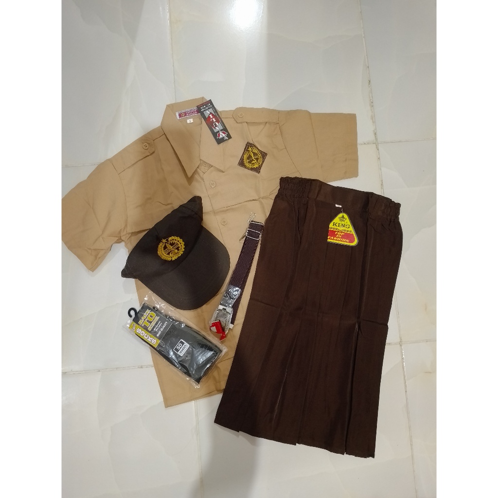 SERAGAM PRAMUKA CEWEK SIAGA SD KELAS 1-6 (BAJU SAJA)