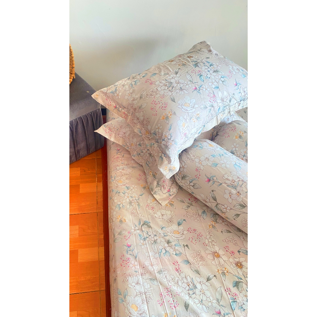 SPREI SET KATUN JEPANG ( BELUM TERMASUK BEDCOVER ) INCLUDE SARUNG BANTAL SARUNG GULING MODEL FRAME /