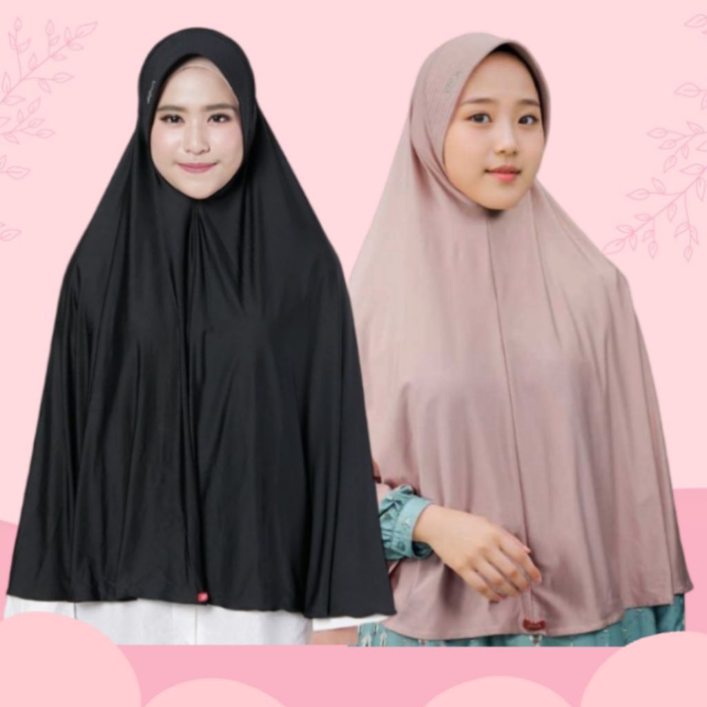 Zoya Marsha Glittering Hijab Bergo Instan Polos Kerudung Jilbab Krudung Pet