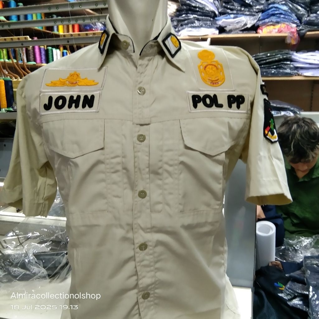 kemeja pol PP seragam pol PP baju Satpol-PP