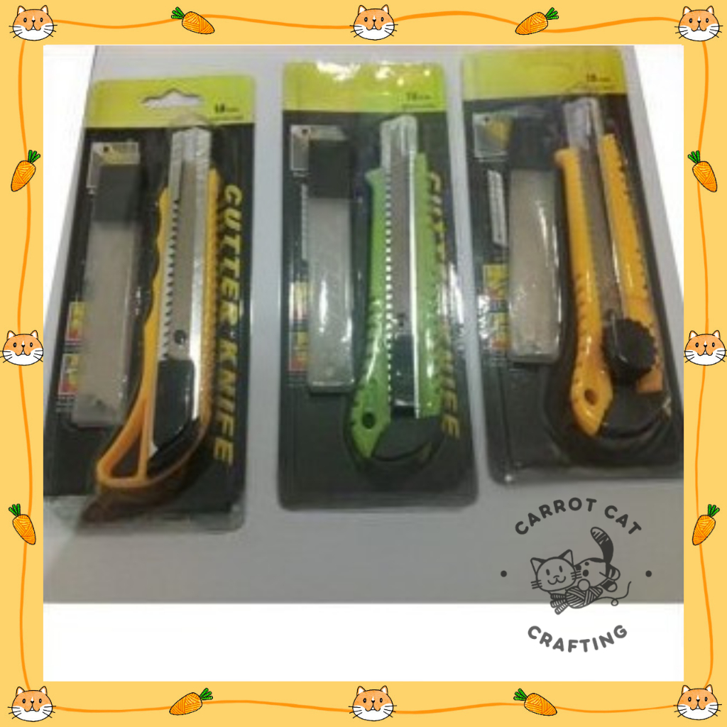 

Cutter Besar 18mm Pemotong Kertas Kardus Serba Guna
