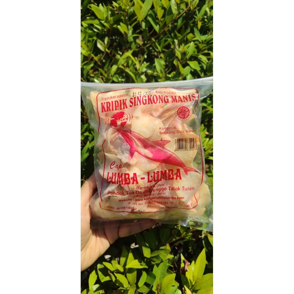 

Kripik Singkong cap Lumba Lumba 200gram dan 500gr