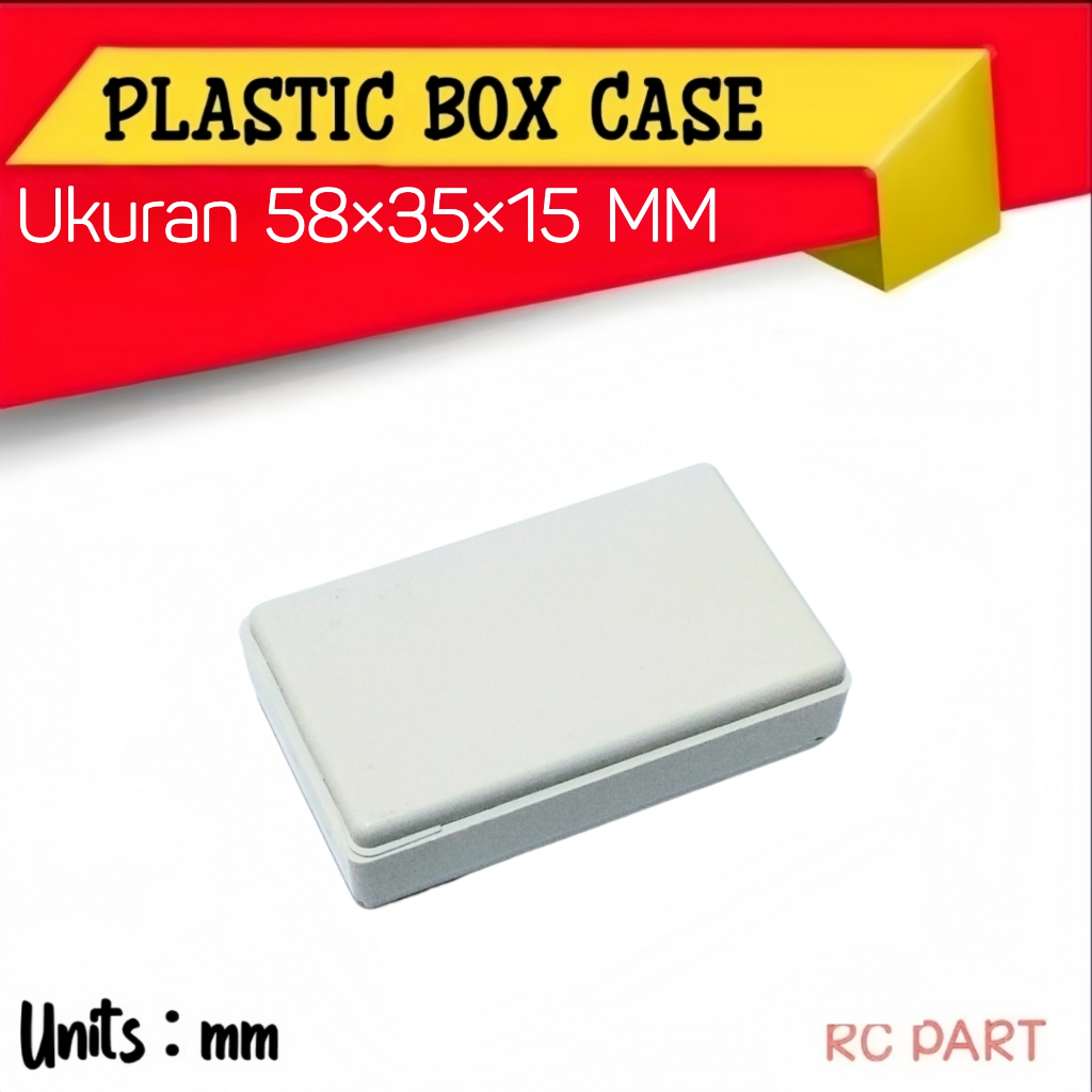 Box Plastik Putih ABS Glossy DIY Box Kotak Plastik Project Elektronik Kecil