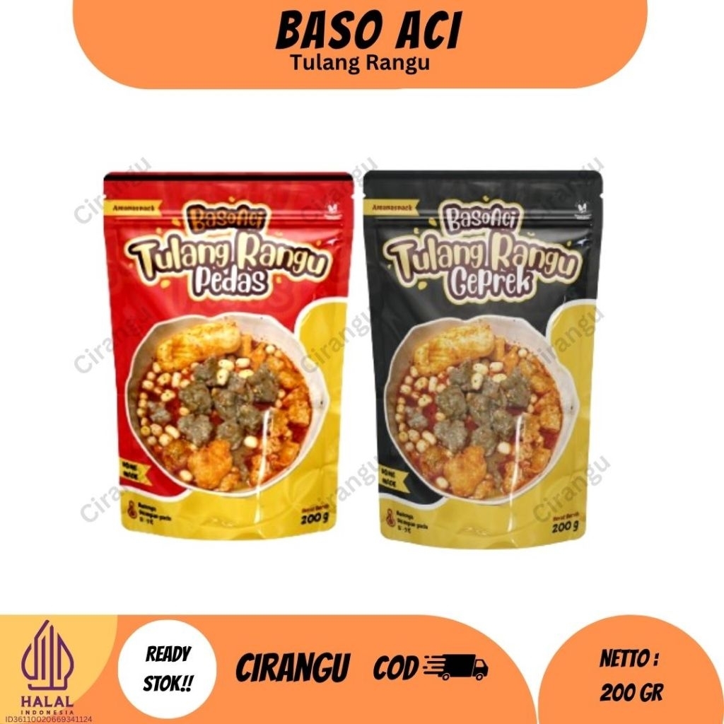

Cirangu bakso aci tulang rangu original dan geprek misdaseum gurih mantap premium